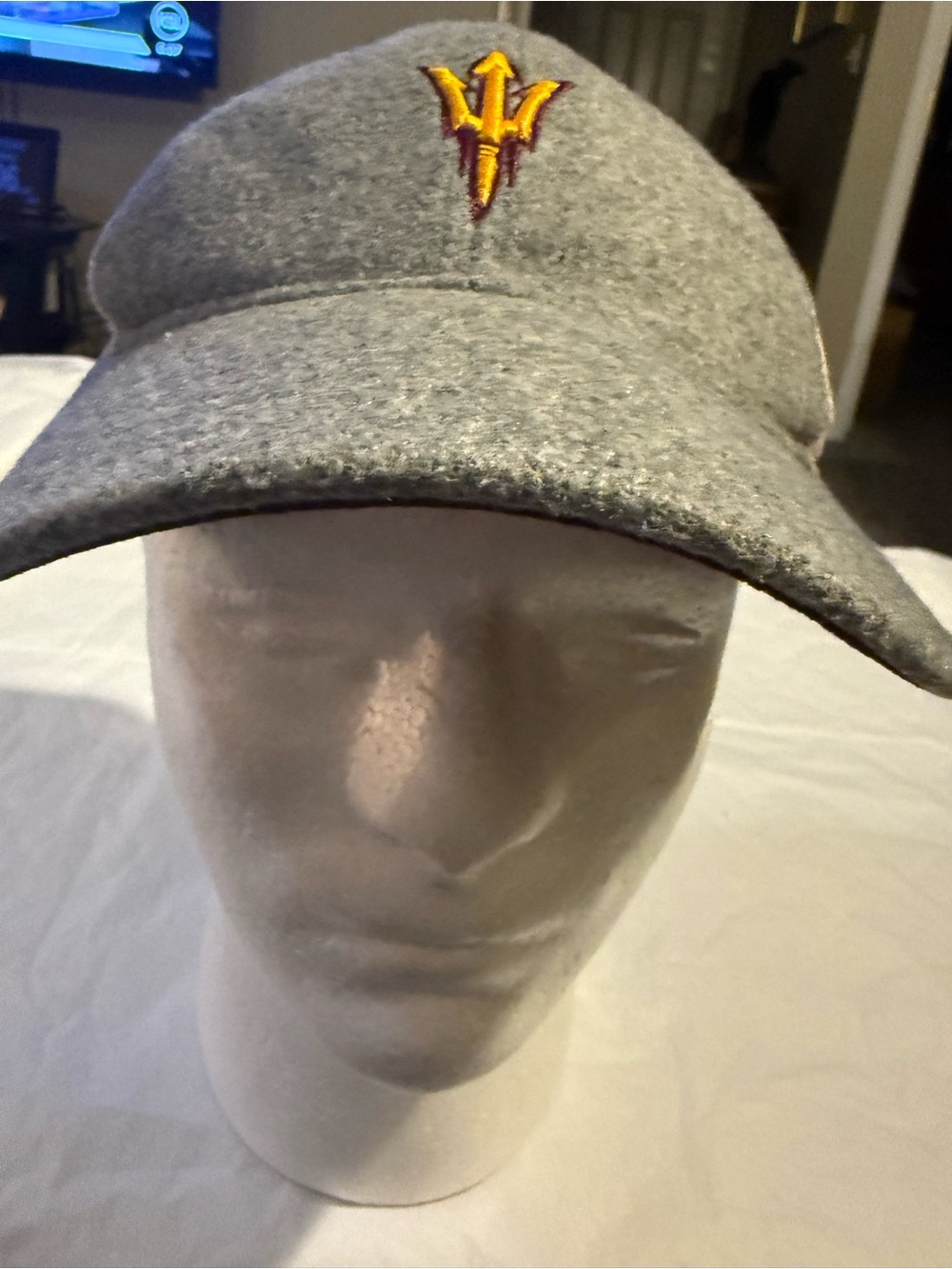 adidas Beige and Black Mesh Baseball Hat with Embroidered Logo
